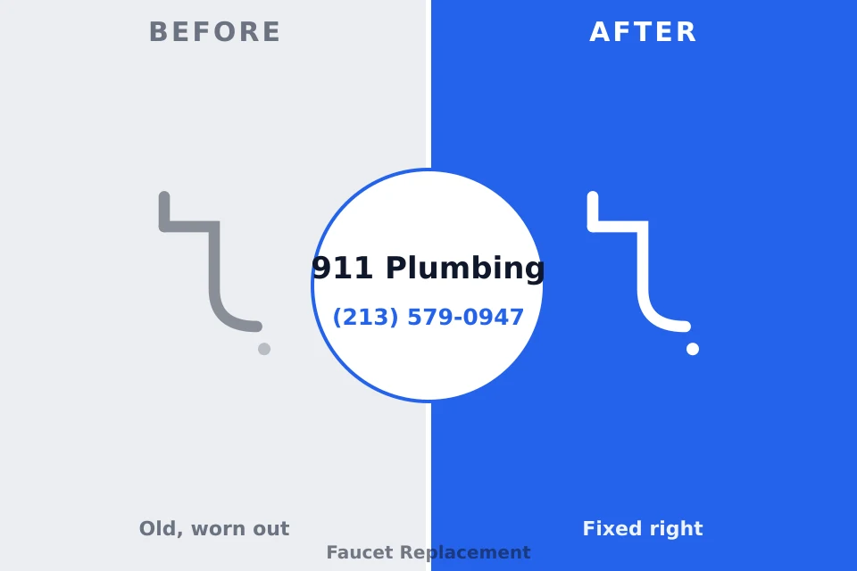 Before and after: plumbing repair Sherwood Manor, CT